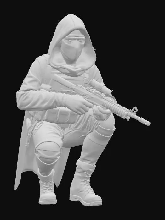 3D model for military special operator splinter cell tactical stealth agent