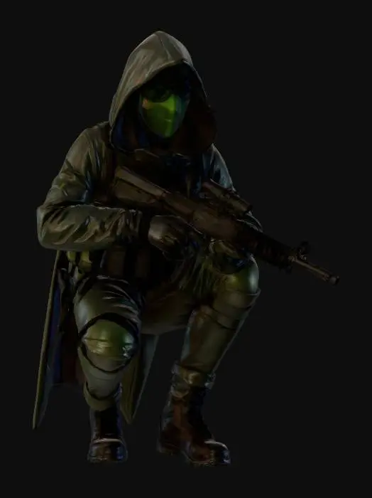 3D model for military special operator splinter cell tactical stealth agent