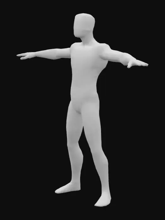 3D model for Blank T-Pose Model