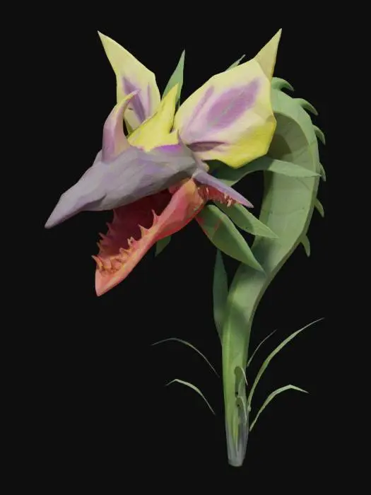 3D model for Carnivorous Venus Flytrap Alien