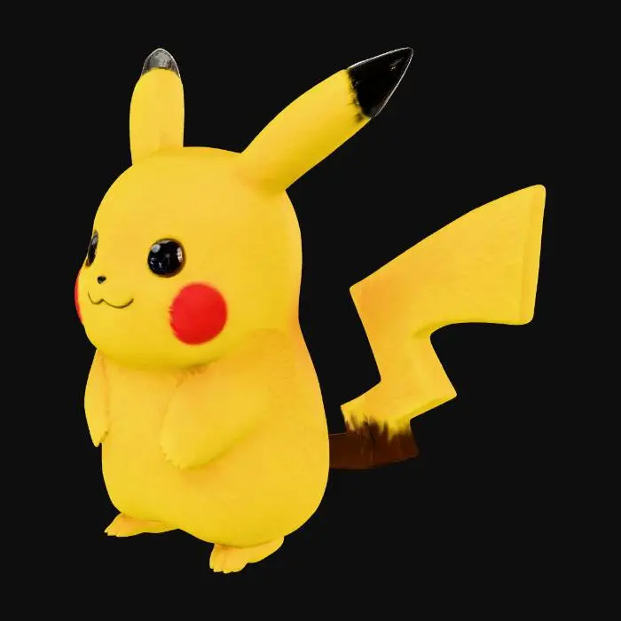 3D model for Pikachu Plush