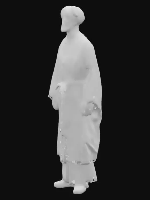 3D model for man for game asset wearing old catholic type of old clothe. 