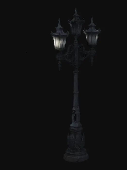 3D model for gothic style streetlight similar to bloodborne the videogame