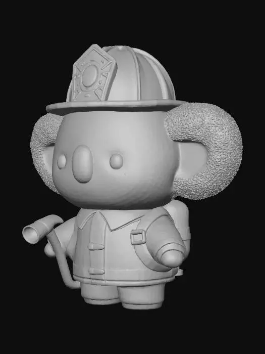 3D model for Firefighter Koala, #Halloween2025#