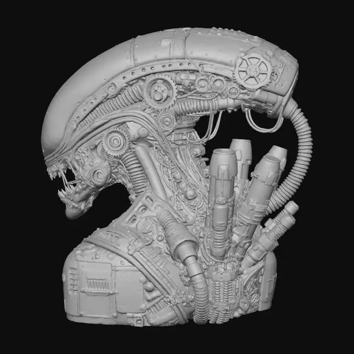 3D model for Steampunk Xeno, #Halloween2025#