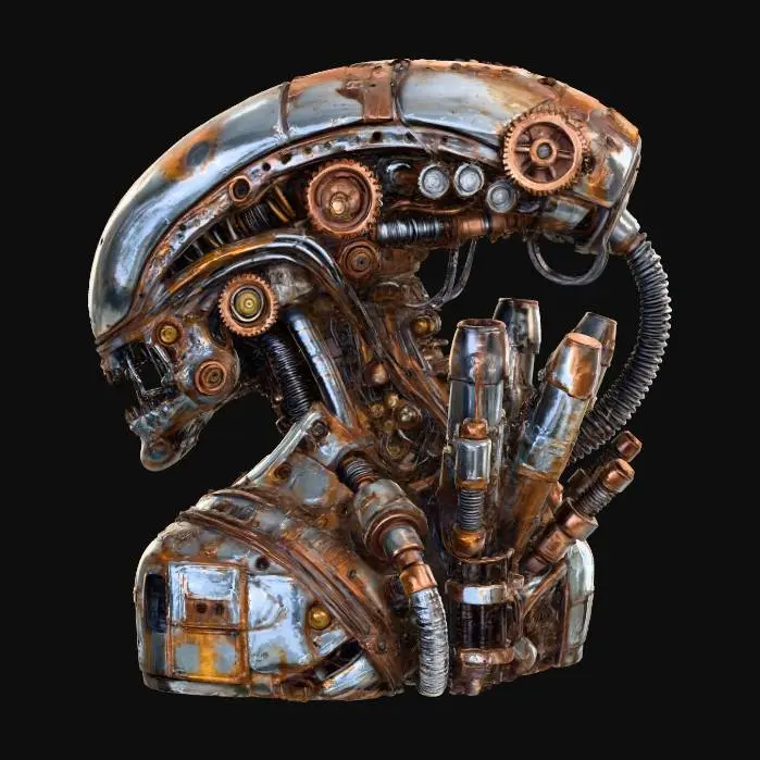 3D model for Steampunk Xeno, #Halloween2025#