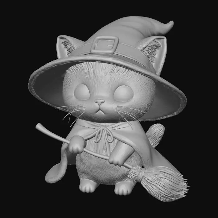 3D model for Witchy Kitty, #Halloween2025#