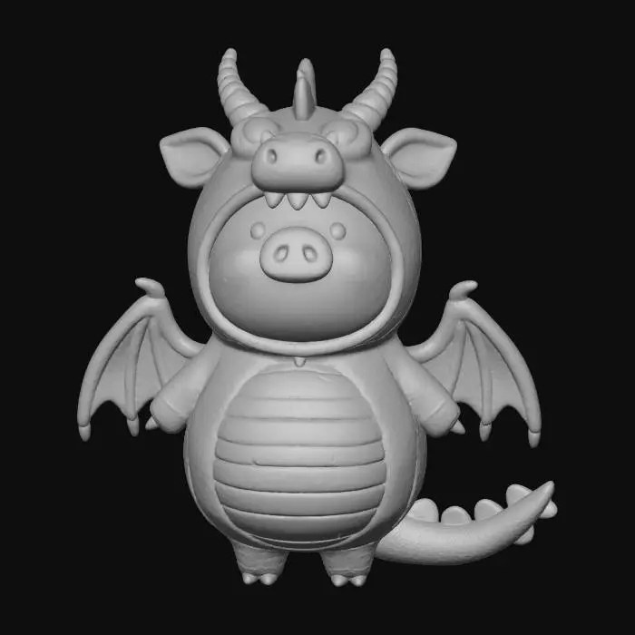 3D model for Dragon Piglet Delight, #Halloween2025#