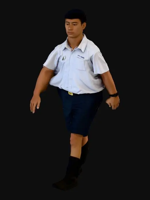 3D model for Student in Uniform