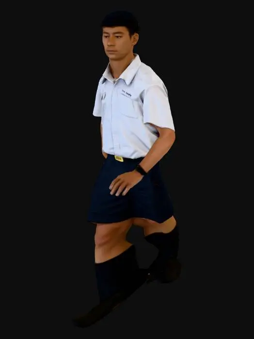 3D model for Student in Uniform