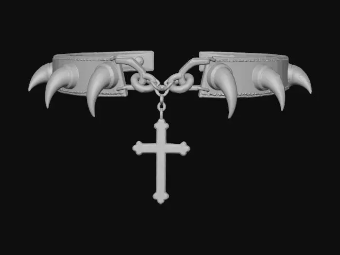 3D model for spiked collar