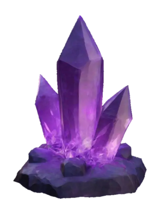 low poly crystal - Mineral 3D model, vytvořený pomocí AI