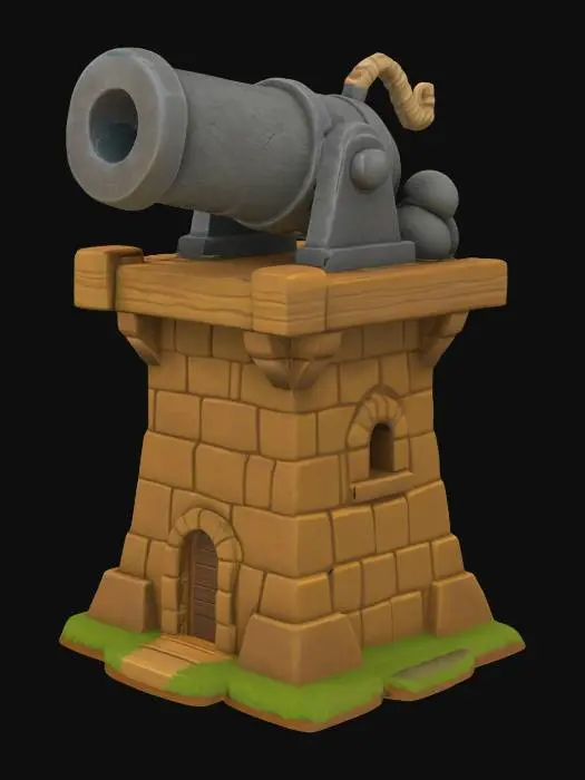 3D model for Cannon Tower Defender