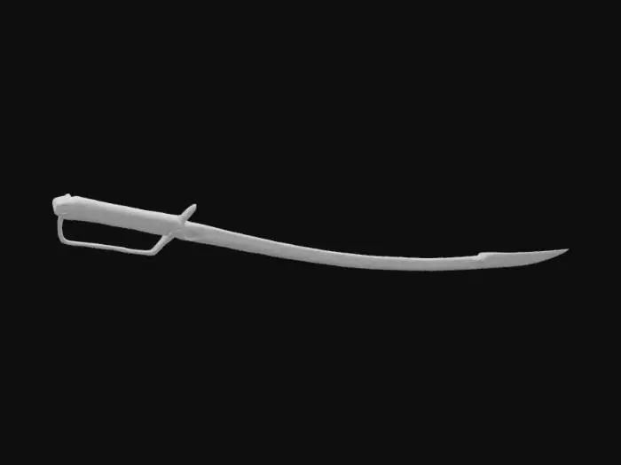 3D model for Curved Saber to Roblox Game