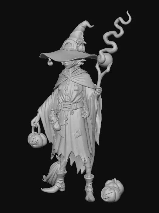 3D model for #Halloween2025#, Witch's Halloween Night