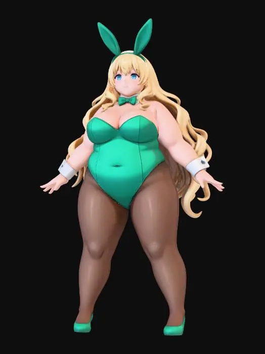 3D model for Emerald Bunny Girl
