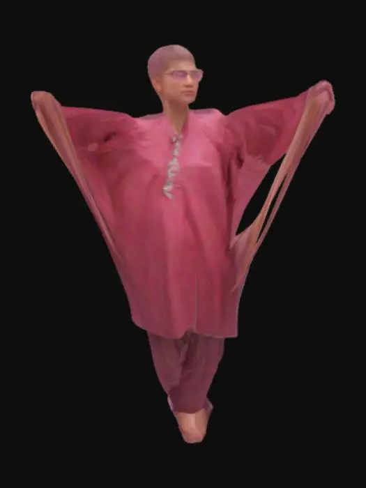 3D model for Young Man in Traditional Attire