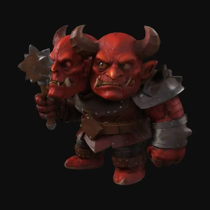 3D model for TwoHeadMonster