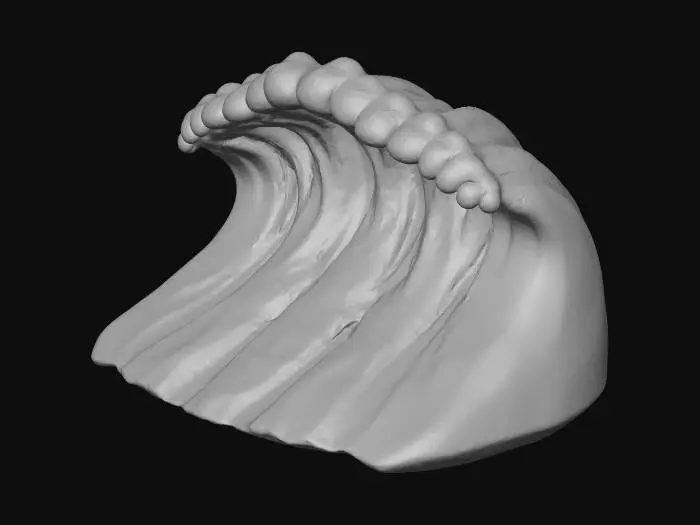3D model for Wave Sculpture