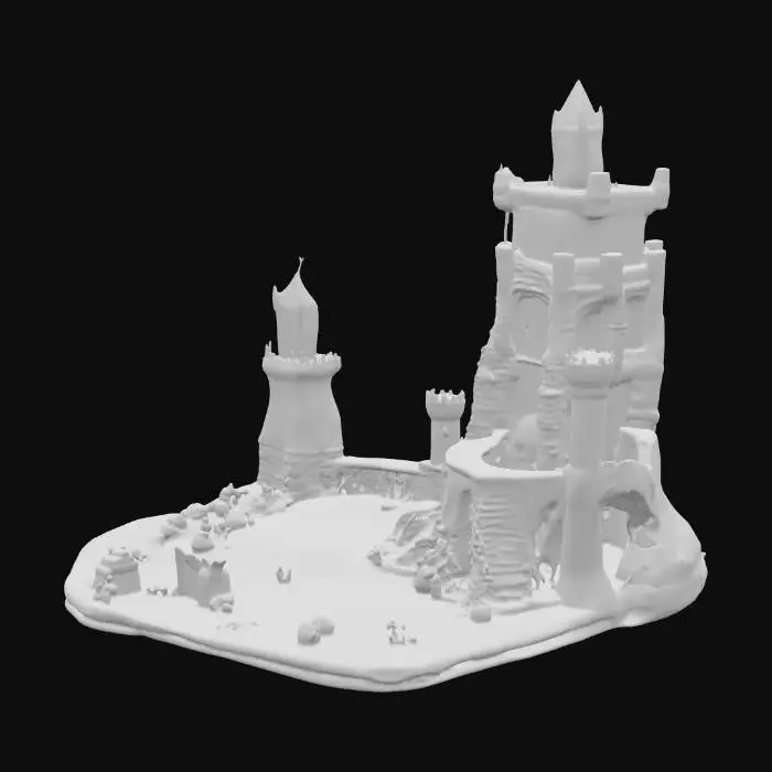 3D model for The Shadowlands is a cinematic 360° realm of eerie twilight, where twisted black trees rise from valleys cloaked in purple fog. Broken battlements and watchtower silhouettes hint at forgotten wars, while glowing fungi and luminous plants breathe color into the gloom. The land shifts between misty marshes, jagged cliffs, and cavernous ruins, lit by starfield overhead. Distant thunder echoes across the horizon, and soft rain or shadowy storms roll through unpredictably. Here, the world blends darkness and beauty: surreal color shifts, ambient luminescence, and haunting quiet define its atmosphere, making the Shadowlands a mystical, perilous frontier.
Would you like me to also compress this into a **one-sentence version** (good for metadata/prompts), or keep the richer 800-character style?