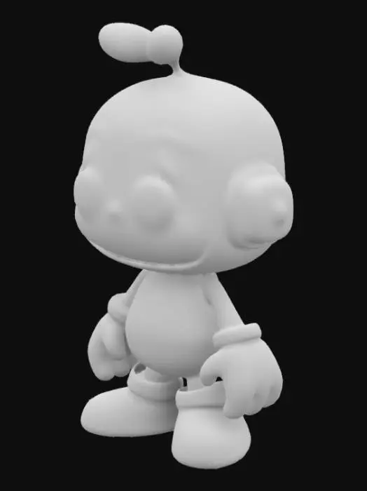 3D model for 3d game cute character, a character with element gold Metal,  front view