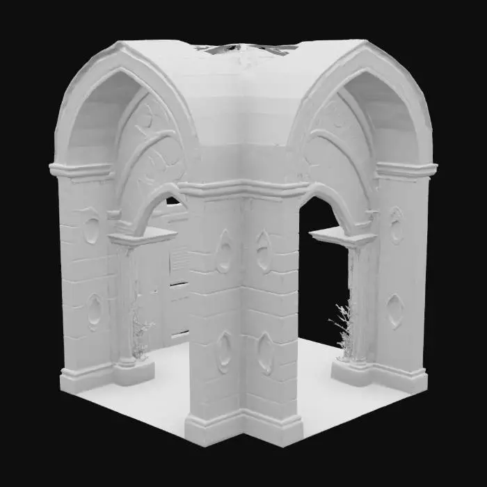 3D model for Botanical stone Arch, archway, Game Assets, Stone, Carved, hand painted, bold deep lines and edges. 
A colorful botanical stone relief arch with spring pastel nature scenes, Etched, stained glass, luminous, Carved, Polished, Highly Detailed, Ultra Realistic the inside is light and luminous and colorful all the way around, magical, fairy dust