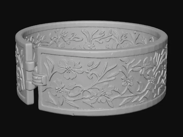 3D model for Golden Blossom Bracelet