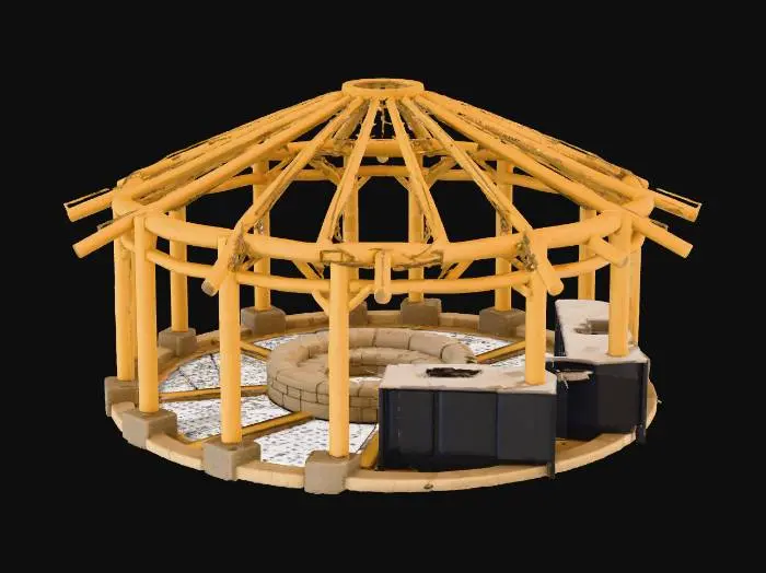 3D model for Desert Oasis Pavilion