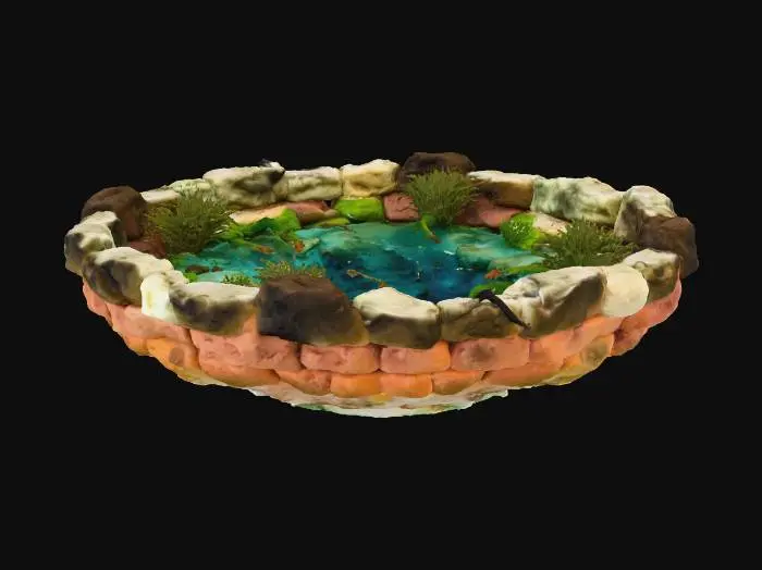 3D model for Hidden Oasis