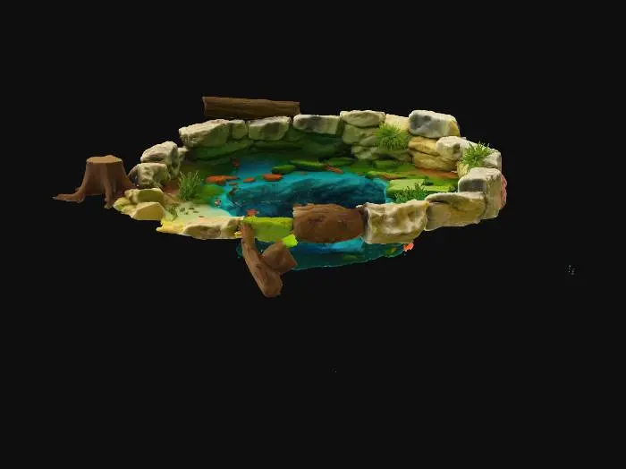 3D model for Hidden Oasis