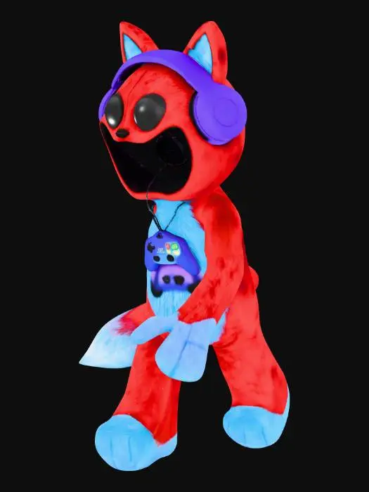 3D model for Foxy gamer Plush