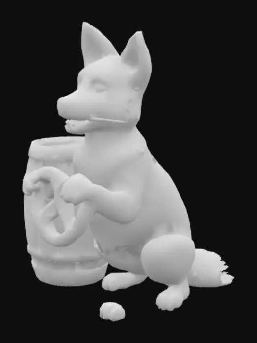 3D model for [Germany]
Schäferhund mit Brezel im Maul, neben einem Fass Bier, #AroundTheWorld#