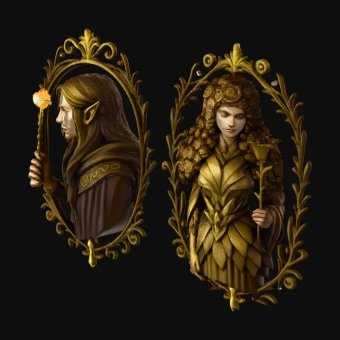 3D model for Enchanted Portraits