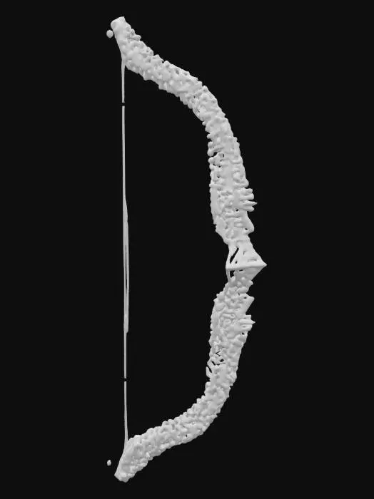 3D model for Emerald Bow Sculpt.