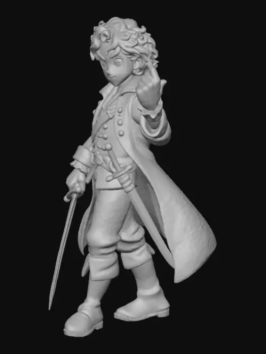 3D model for Adventurous Swordsman