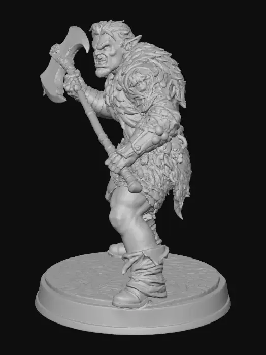 3D model for Berserker Orc Warrior