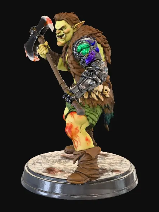 3D model for Berserker Orc Warrior