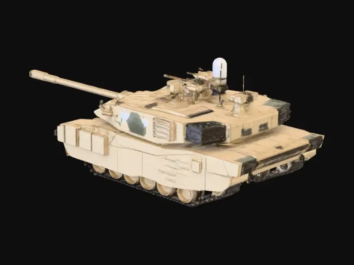 3D model for Tank in Hangar