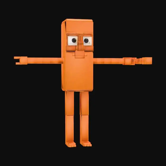 3D model for Tung Tung Tung Sahur