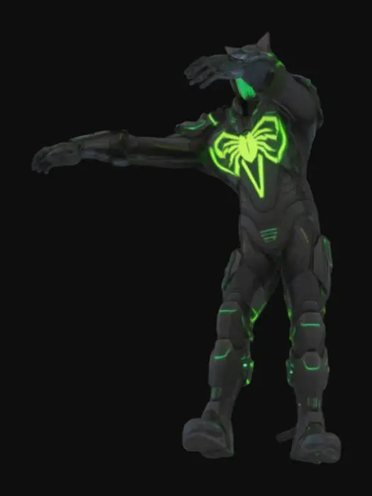 3D model for Neon Panther