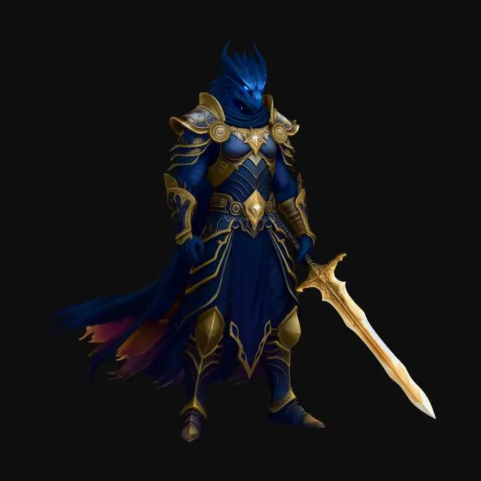 3D model for Meshy_AI_Azure_Flame_Dragonkni_0303143447_generate