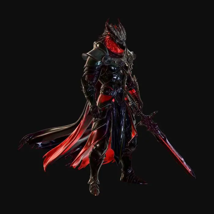 3D model for Dragonborn fighter