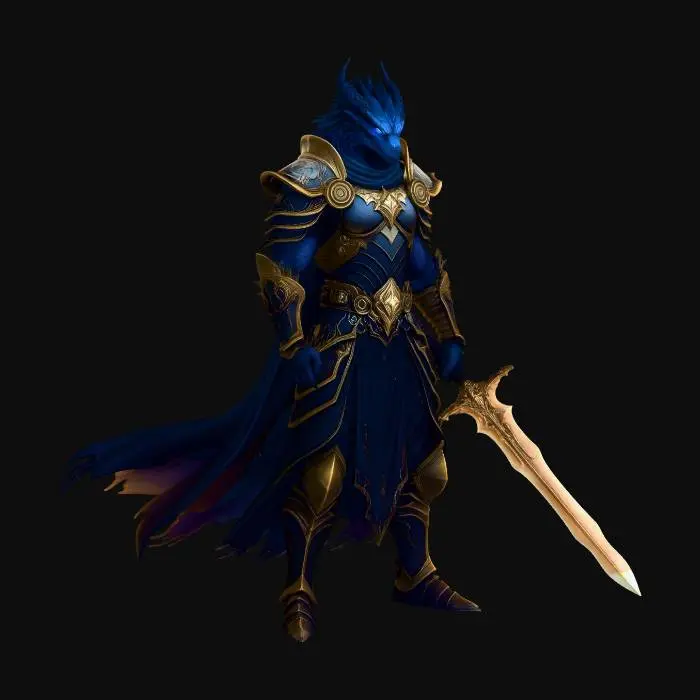 3D model for Dragonborn fighter