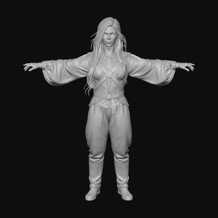 3D model for Desert Gunslinger