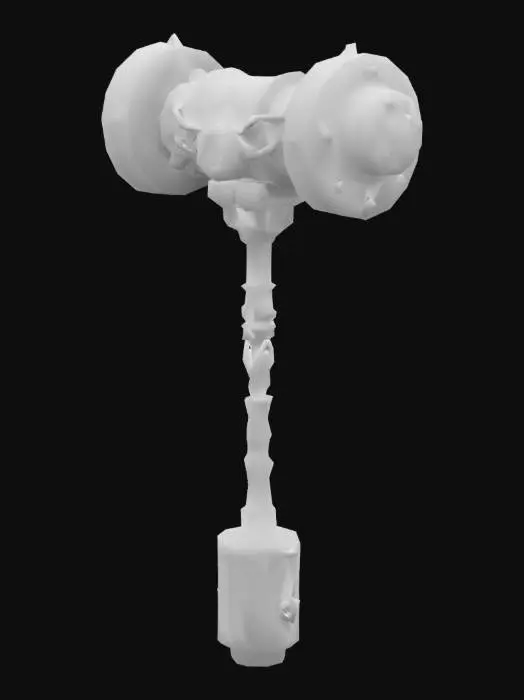 3D model for SteamPunk Hammer #ChronoForgeWeapon#