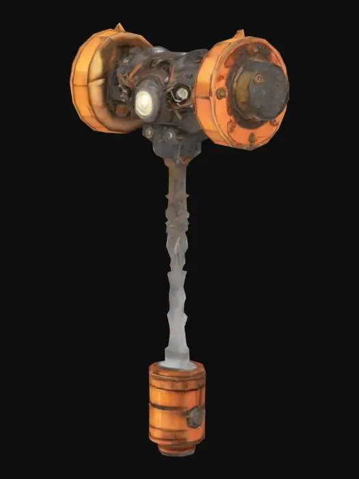 3D model for SteamPunk Hammer #ChronoForgeWeapon#
