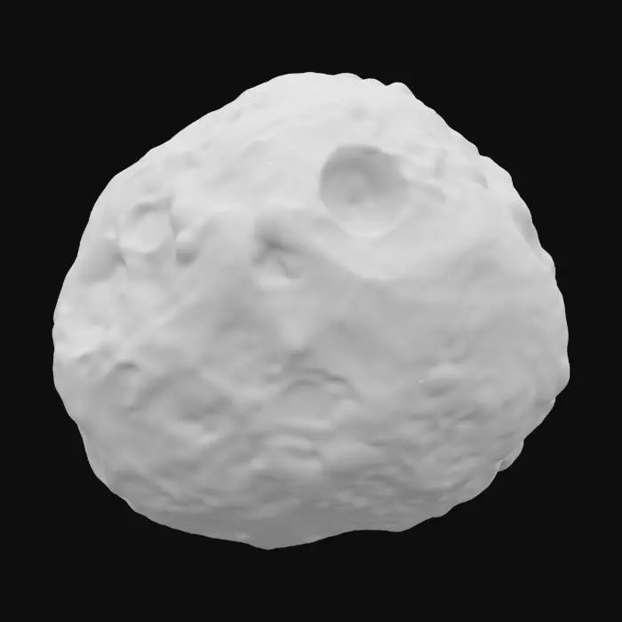 3D model for Rocky planetoid - no shadows
