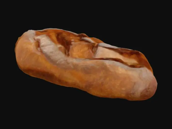 3D model for Rustic Rye Loaf