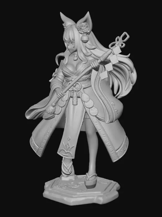 3D model for Shrine Maiden