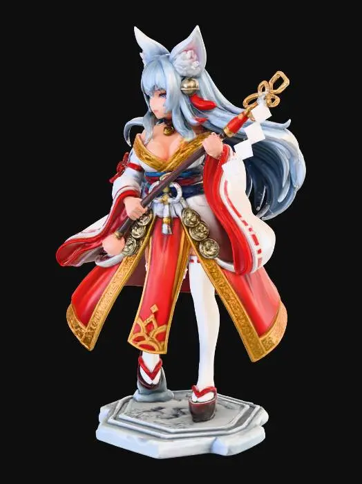 3D model for Shrine Maiden